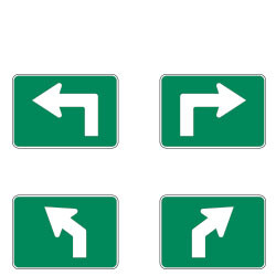 M5 Series Advance Arrow Plaques