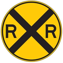 Highway Railroad Grade Crossing Advance Warning Signs