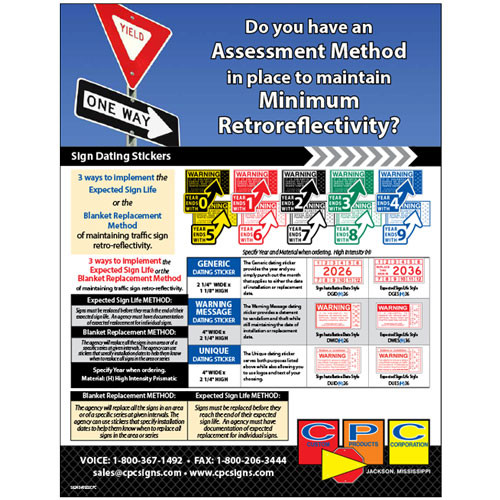 Sign Dating Sticker Informational Sheet