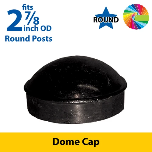 Semi Gloss Powder Painted Dome Cap for 2 7/8" OD Round Post