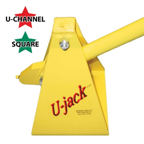 U Jack Post Puller for U Channel and Square Posts (and Replacement Pin)