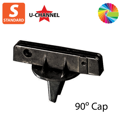 Semi Gloss Powder Painted 5.5" Bracket: 90 Degrees for U Channel Posts