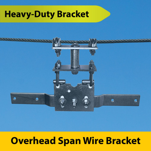 Heavy-Duty Bracket for Overhead Span Wire Mounting