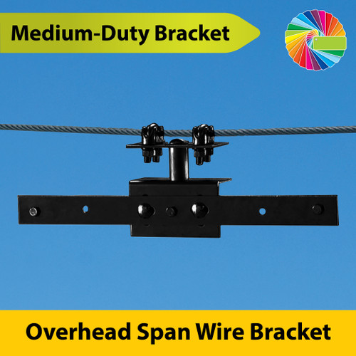 Semi Gloss Powder Painted Medium Duty Bracket for Overhead Span Wire Mounting
