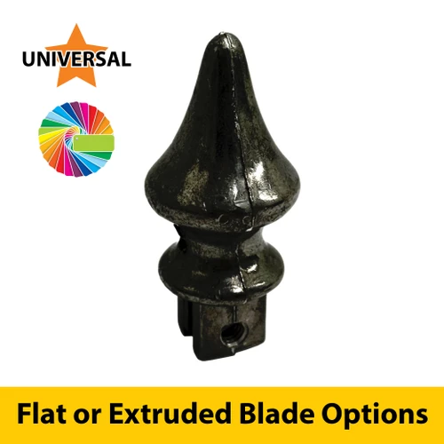Semi Gloss Powder Painted Decorative Sign Top Finial
