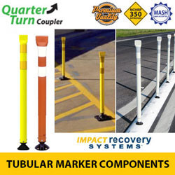 Premium Tubular Markers with Coupler for Quarter Turn Base