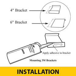 3M Guardrail Brackets {BOX of 150} for Series 344/346 Linear Delineation System Panels