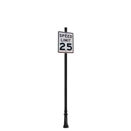 Clarksdale | Standard Mount | Post System with Speed Limit or Guidance Sign Package