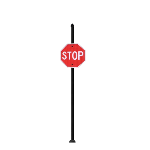 Tupelo | Standard Mount | Post System with Stop Sign Package