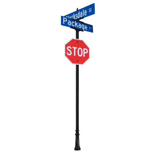 Clarksdale | Special Mount | 4 Way Intersection with 36" Blades & Stop Sign Package