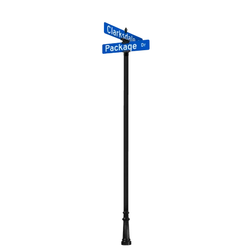 Clarksdale | Special Mount | 4 Way Intersection with 30" Street Name Blades Package