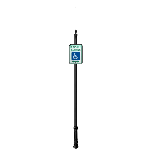 Oxford | Special Mount | Post System with Parking Sign Package