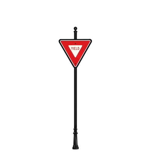Vicksburg | Special Mount | Post System with Yield Sign Package