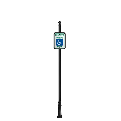 Vicksburg | Special Mount | Post System with Parking Sign Package