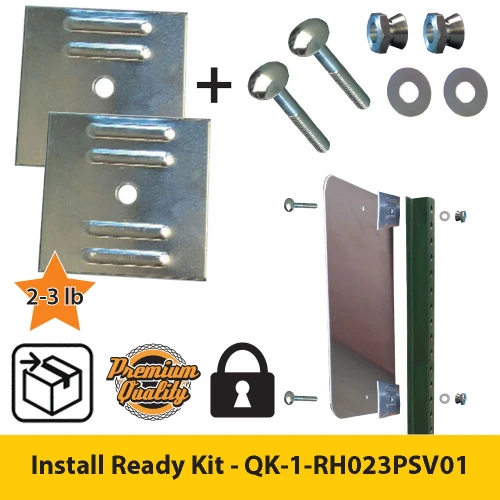 Install Ready Kit | Sign Savers & Premium Vandal Resistant Hardware for 2 Hole Sign installation on a 2-3 lb U-Channel Post