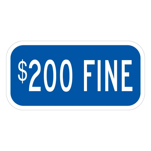 $200 Fine Plaque Blue
