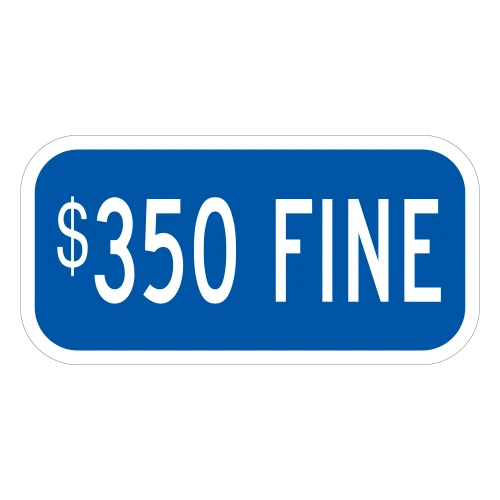 $350 Fine Plaque Blue