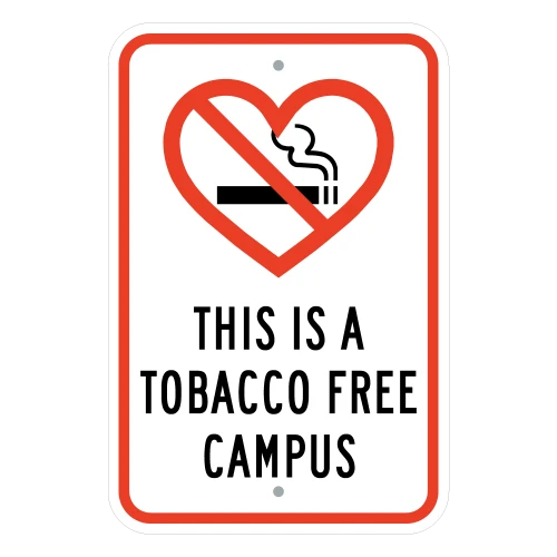 This is a Tobacco Free Campus Sign