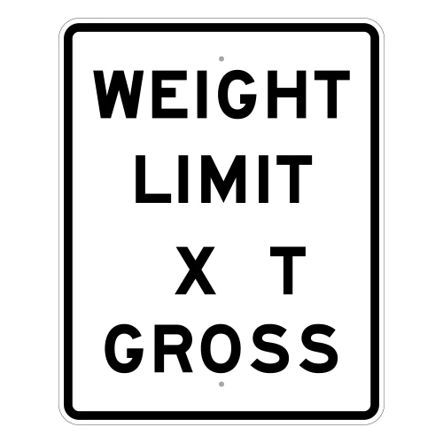 Weight Limit (XX) T Gross | Mississippi Spec