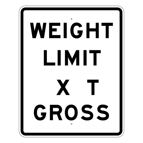 Weight Limit (XX) T Gross | Mississippi Spec