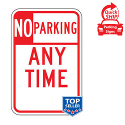 No Parking Anytime Sign
