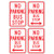 No Parking | Bus Stop with Optional Arrows Sign