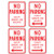 No Parking (Words) Except Sundays and Holidays with Optional Arrows Sign