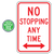No Stopping Any Time with Optional Arrows Sign | 2023 MUTCD