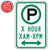 Parking with Custom Hour Limit, Times & Optional Arrows Sign | 2009 MUTCD