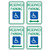 Reserved Parking (Handicap Symbol) with Optional Arrow Sign