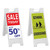 13" x 36" Minicade Message Board with examples of sign messages