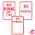 Partially Finished No Parking Signs
