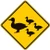 Ducks Crossing (Symbol) Warning Signs