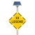Solar LED Blinking Warning Sign Alert System