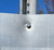 Example of a dented sign without a sign saver