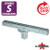 Silver 12" Jumbo Bracket: 180 Degrees for U Channel Posts