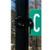 Semi Gloss Powder Painted Sign Panel Bracket for 3" OD Round Post