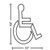 Handicap | Disabled | 3M™ Stamark™ Pre Cut Pavement Marking Symbol