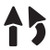 2 Piece Kit Straight/Curved Arrow Polyvinyl Stencil