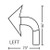 Left Curved Arrow | 3M™ Stamark™ Pre-Cut Pavement Marking Arrow Symbol