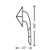 Left Elongated Arrow | 3M™ Stamark™ Pre-Cut Pavement Marking Arrow Symbol