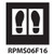 Footprint Polyvinyl Safety Floor Marking Stencil