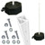 Portable Rubber Base with Double Wheel Assembly, 60" Power Post & Hardware Package