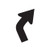 24 Inch High Multi Purpose Curved Arrow Polyvinyl Stencils