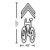 Bike Lane with Share Arrow | 3M™ Stamark™ Pre-Cut Pavement Marking Symbol