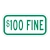 $100 Fine Plaque Green