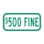 $500 Fine Plaque Green