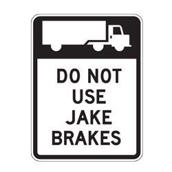 No Jake Brakes Sign | No Engine Brake Road Sign | CPC Signs