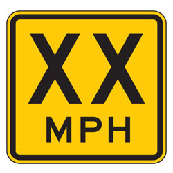 Speed Warning Signs | Suggested Speed Signs | CPC Signs