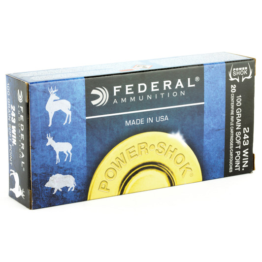FED PWRSHK 243WIN 100GR SP 20/200 FE243B Federal